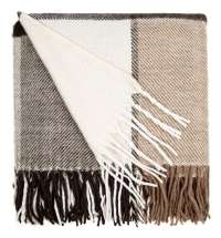 Плед Edinburgh, бежево-коричневый