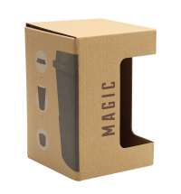 Коробка для кружки Magic с окном, коричневый