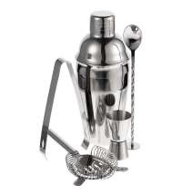 Набор для приготовления коктейлей Troubleshooter, серебристый