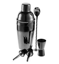 Набор для приготовления коктейлей Pourpour из 5 предметов, черный