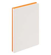 Ежедневник Duplex, недатированный, белый с оранжевым
