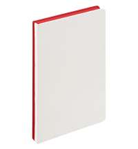 Ежедневник Duplex, недатированный, белый с красным