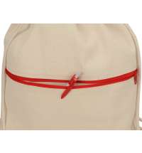 Рюкзак-мешок хлопковый «Lark» с цветной молнией