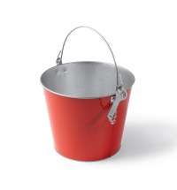 Ведро с алюминиевой открывалкой LAMBIC, Красный