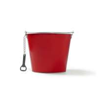 Металлическое ведро LAMBIC, Красный