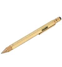 Ручка шариковая Construction, мультиинструмент, золотистая