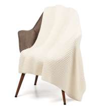 Плед Quill, молочно-белый