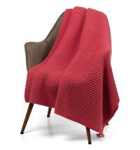 Плед Quill, красный (коралл)