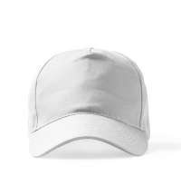 Бейсболка 5-панельная из хлопка FIDES, Белый