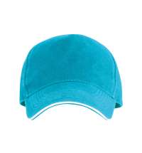 Бейсболка 5-панельная ERIS, Бирюзовый