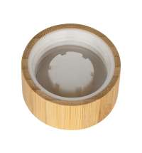 Бутылка из переработанного пластика rPET «Kato Bamboo» с бамбуковой крышкой, 500 мл