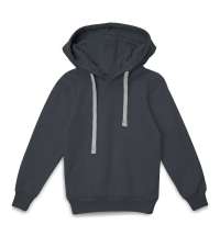 Толстовка с капюшоном детская Kirenga Kids, темно-серая (графит)