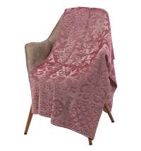 Плед Ornamental, бордовый