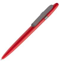 Ручка шариковая Prodir DS5 TSM Metal Clip, красная с серым