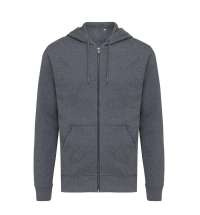 Худи на молнии Iqoniq Abisko из переработанного хлопка, унисекс, 340 г/м²