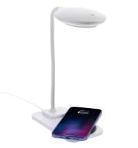 Настольная лампа с беспроводной зарядкой Modicum, белая