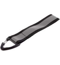 Светоотражающий брелок Flashline, серый с черным