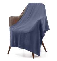 Плед Longview, темно-серый (антрацит)