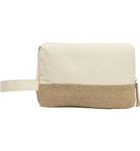 Косметичка «Jute» с ручкой из хлопка и джута