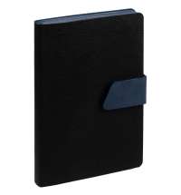 Ежедневник Strap, недатированный, черно-синий