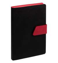 Ежедневник Strap, недатированный, черно-красный