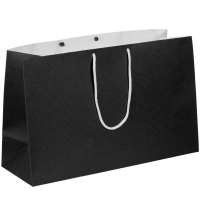 Пакет бумажный Bicolor, белый с черным