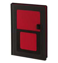 Ежедневник Mobile, недатированный, черно-красный