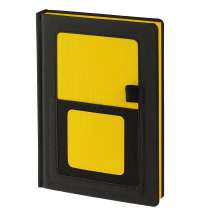 Ежедневник Mobile, недатированный, черно-желтый