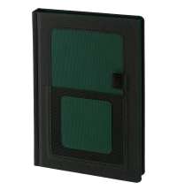 Ежедневник Mobile, недатированный, черно-зеленый