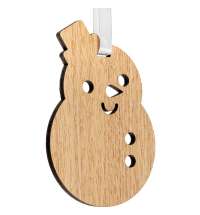 Деревянная подвеска Christmate, снеговик