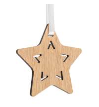 Деревянная подвеска Christmate, звезда