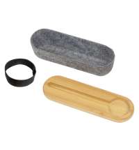 Пенал с линейкой и подставкой для телефона из бамбука «Haruki»