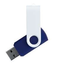Флешка TWIST WHITE COLOR Синяя с белым 4015.01.07.8ГБ