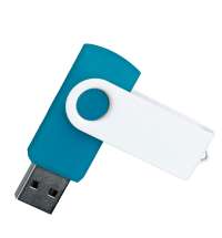 Флешка TWIST WHITE COLOR Голубая с белым 4015.12.07.32ГБ