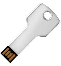 Флешка КЛЮЧ Серебристая 4040.06.8ГБ