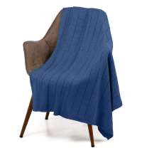 Плед Bambolay, синий (черника)