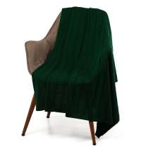 Плед Bambolay, темно-зеленый