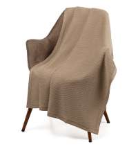 Плед Ornato, бежевый (миндальный меланж)