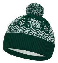 Шапка Elnik, зеленая с молочно-белым