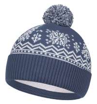 Шапка Elnik, серая с молочно-белым