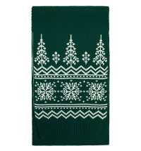 Шарф Elnik, зеленый с молочно-белым