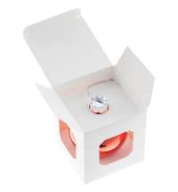 Елочный шар Finery Gloss, 8 см, глянцевый красный