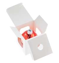 Елочный шар Finery Gloss, 8 см, глянцевый красный