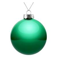 Елочный шар Finery Gloss, 10 см, глянцевый зеленый