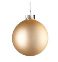 Елочный шар Finery Matt, 10 см, матовый золотистый