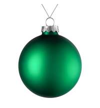 Елочный шар Finery Matt, 10 см, матовый зеленый