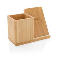 Беспроводная бамбуковая док-станция Calgary, 10 Вт