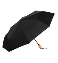 Зонт складной «Lumet» с куполом из переработанного пластика, автомат