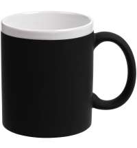 Кружка StopSpot с покрытием софт-тач, черная