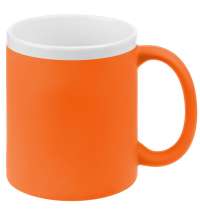 Кружка StopSpot с покрытием софт-тач, оранжевая